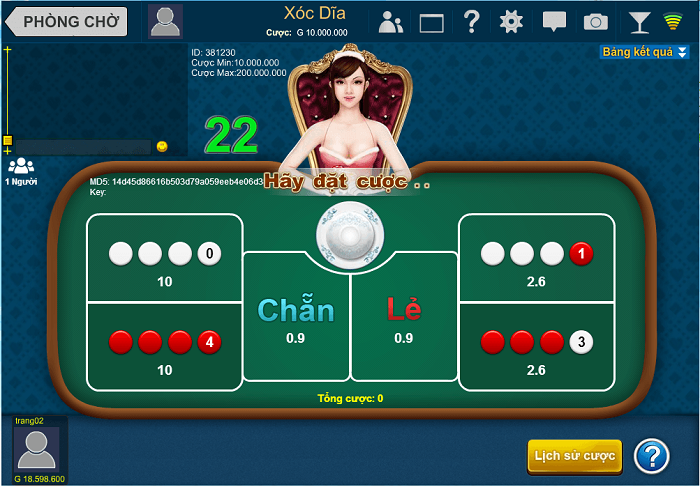 Chơi Xóc Đĩa Rất Đơn Giản và Dễ Chơi